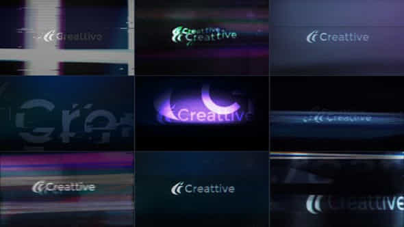 Glitch Logo Pack - VideoHive 46341420