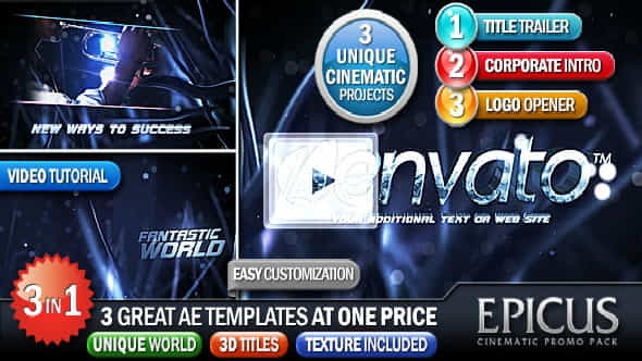 EPICUS 3in1: Cinematic Promo Pack - VideoHive 145641