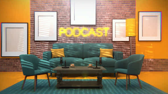 Podcast Room Opener - VideoHive 55412491