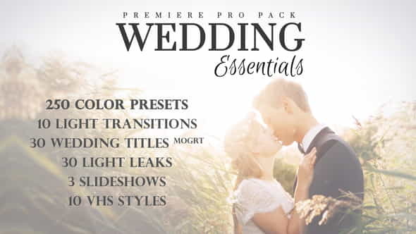 Wedding Essentials Pack for Premiere - VideoHive 28150015