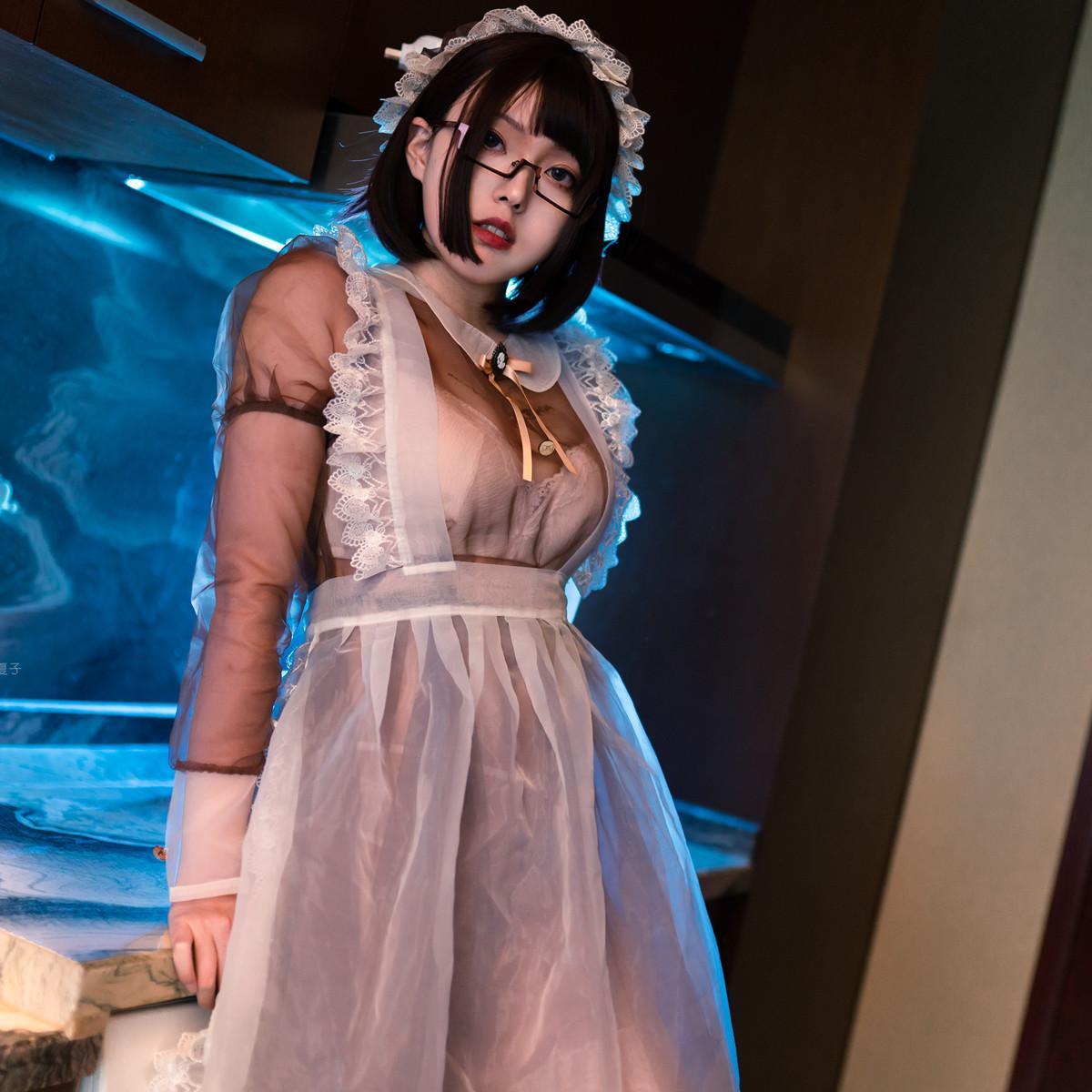 Cosplay Natsuko夏夏子 透明女仆 Transparent Maid(1)