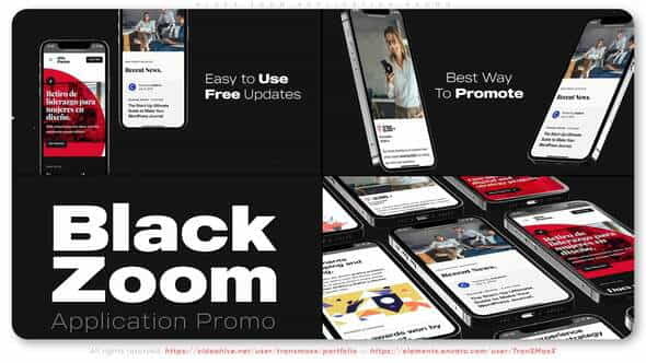 Black Zoom Application Promo - VideoHive 34766228