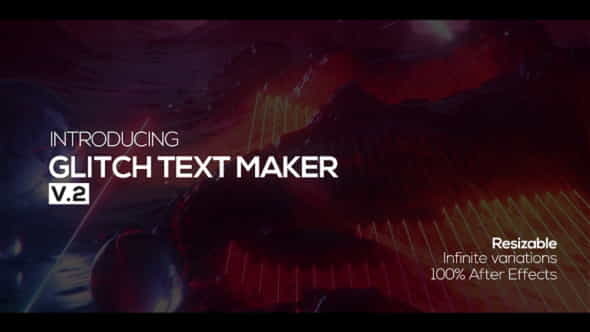 Glitch Text Maker + Sound - VideoHive 21410535
