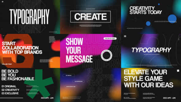 Typography Slides - VideoHive 44816100