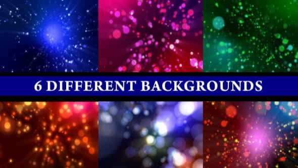 Particle Shine (6-Different Backgrounds Loop) - VideoHive 151304