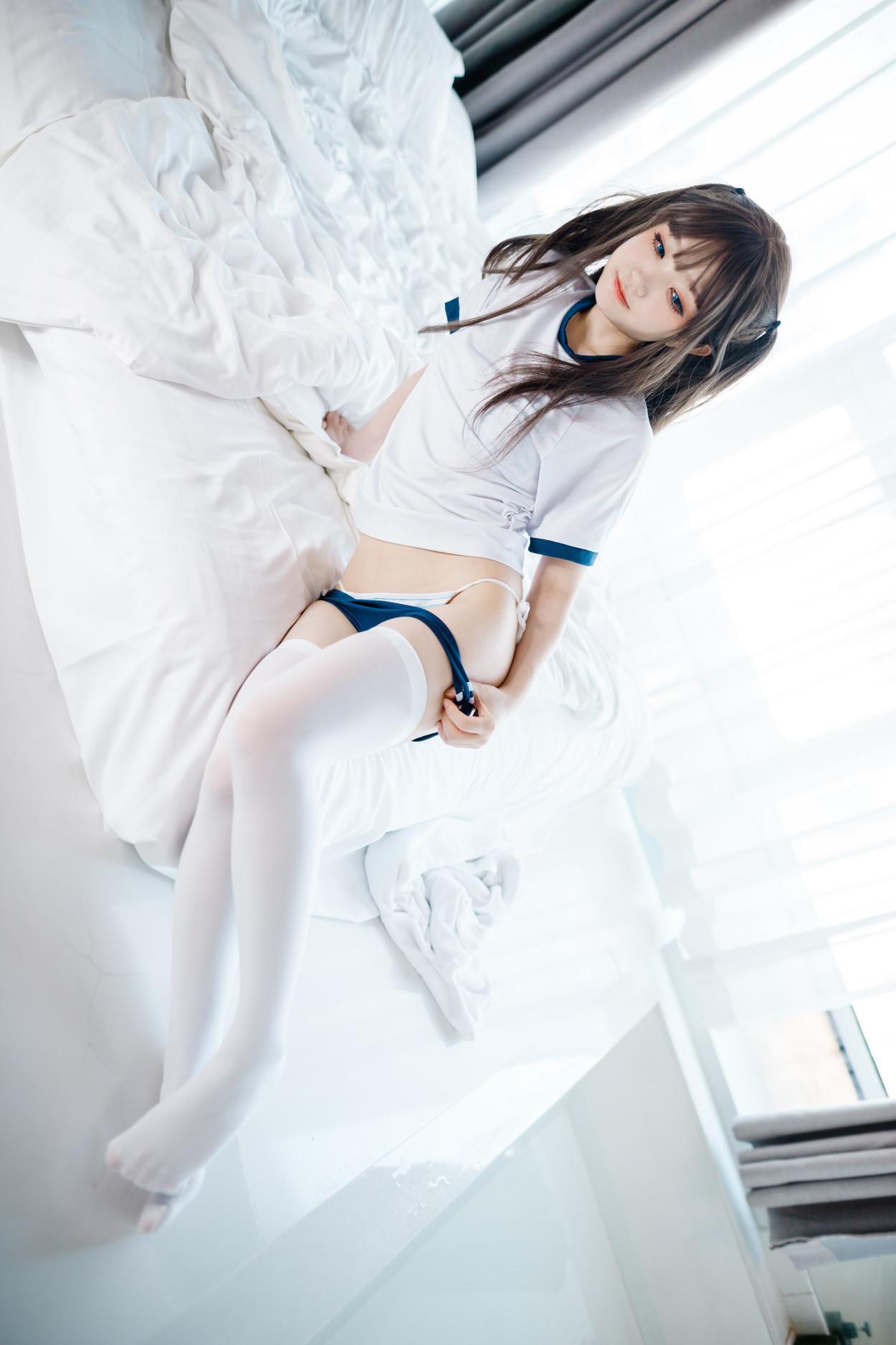 Cosplay 神沢永莉 半双马尾体操服大腿袜(25)