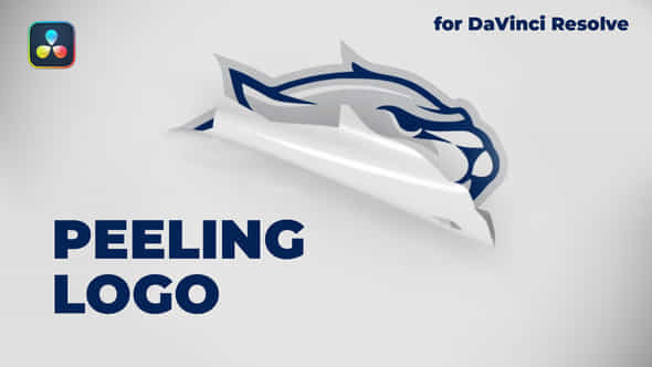 Peeling Logo For Davinci Resolve - VideoHive 52736567