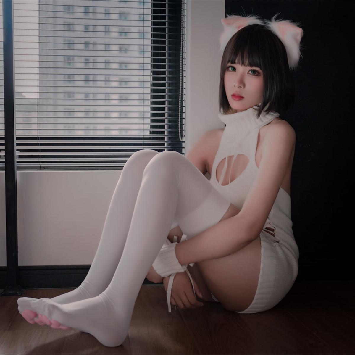 Cosplay 轩萧学姐 猫爪袜(35)