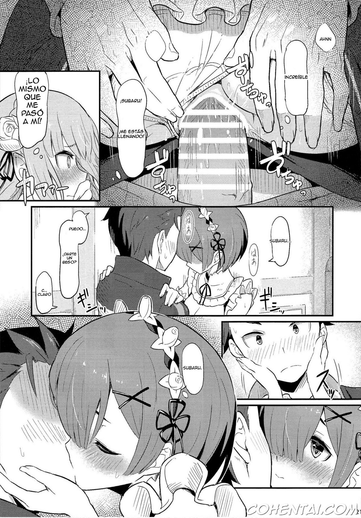 Rem no Emilia Kuttsuke Daisakusen (Re:Zero kara Hajimeru Isekai Seikatsu) xxx comics manga porno doujin hentai español sexo 