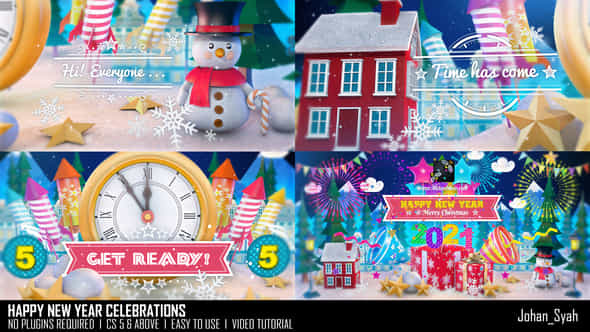 Happy New Year Celebrations - VideoHive 29703735