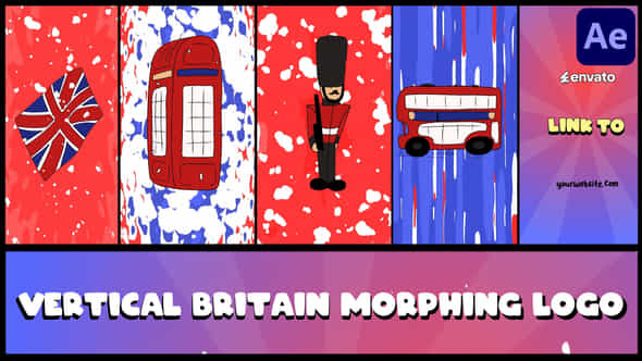 Vertical Britain Morphing Logo For After Effects - VideoHive 54215878