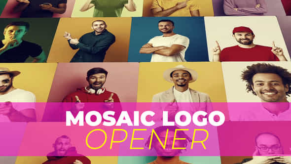 Mosaic Logo Opener - VideoHive 54301693