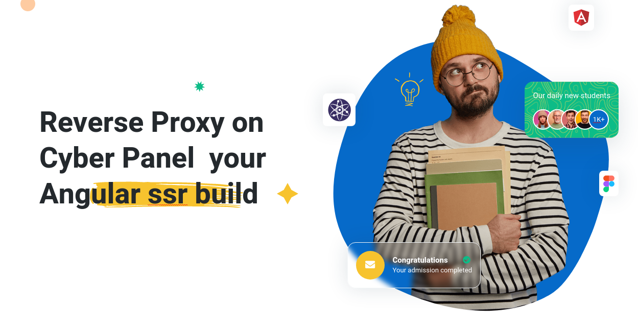 Reverse proxy on cyberpanel with node js angular ssr build