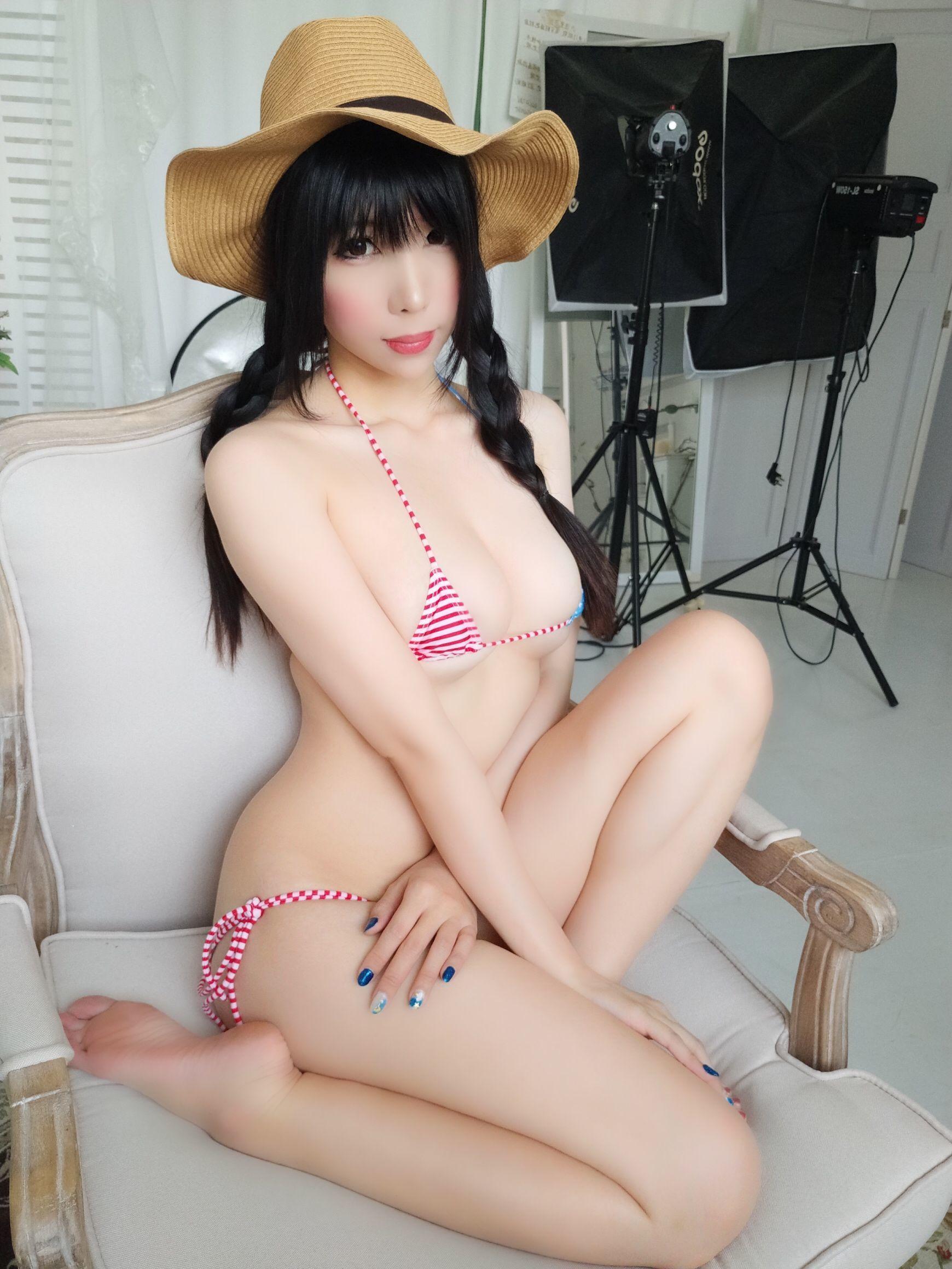 二次元美女鹿野希 《牛仔女郎》 写真集(63)