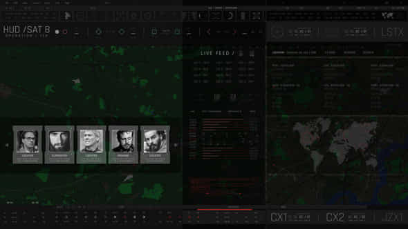 Hud Covert Operations Satellite 8 - VideoHive 52322763