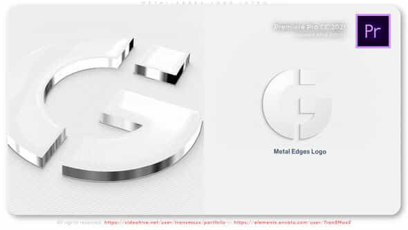 Metal Edges Logo Intro - VideoHive 52205851