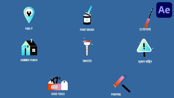 Repair Icons And Titles For After Effects - VideoHive 54180988