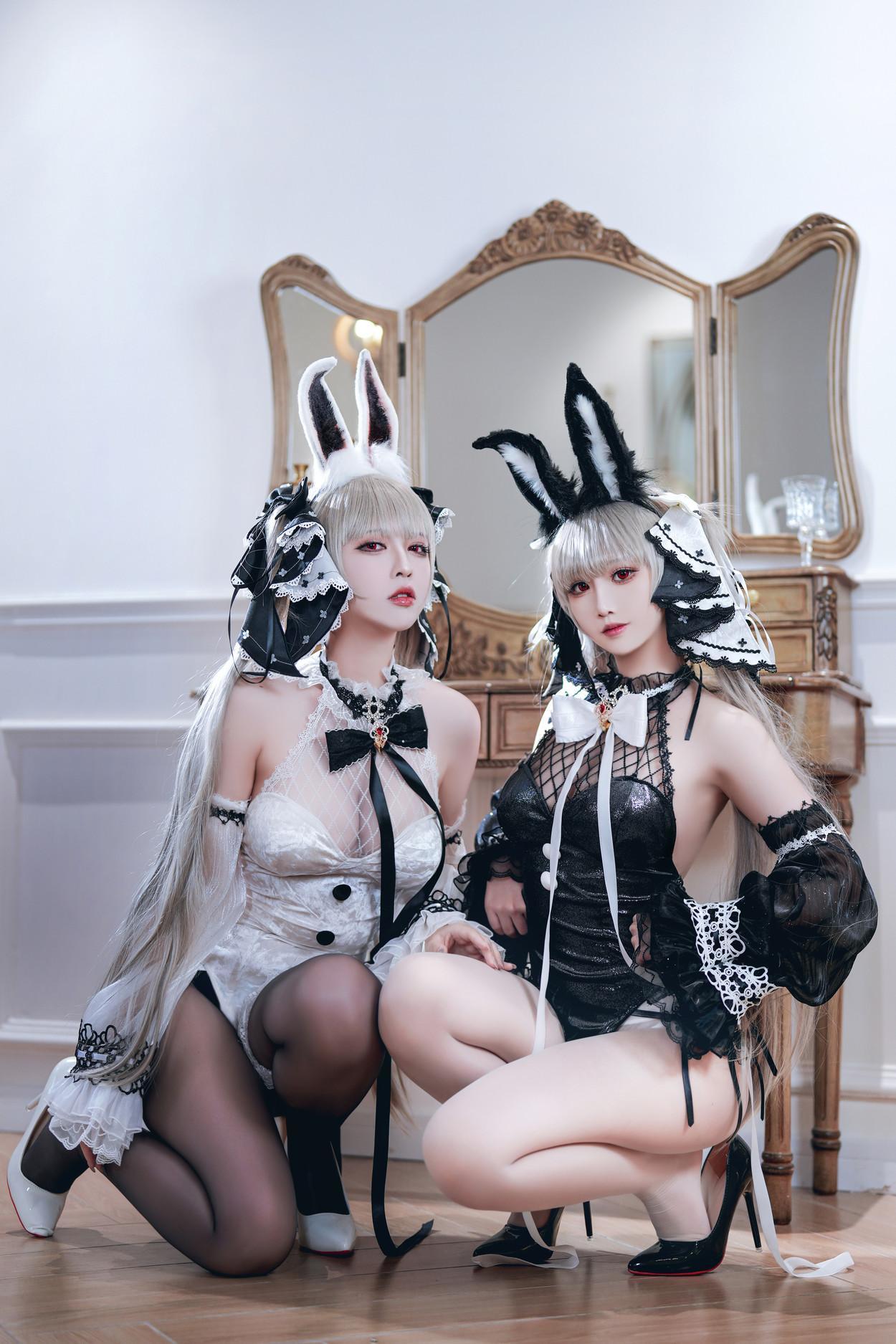 Cosplay 面饼仙儿 & 半半子Banbanko 碧蓝航线 可畏兔兔(29)