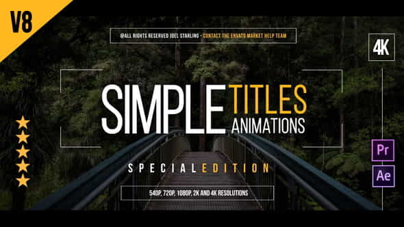 45 Gold Simple Titles (Special - VideoHive 17220020