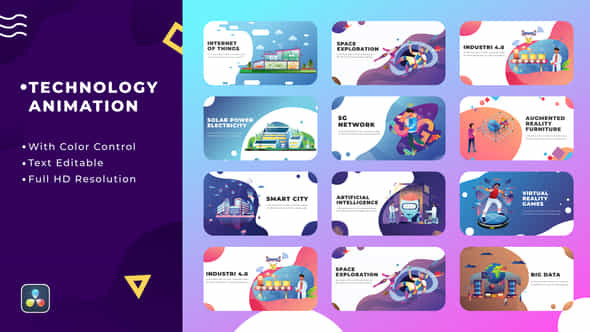 Technology Animation - VideoHive 35256929