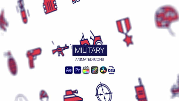 Military Animated Icons - VideoHive 44951980