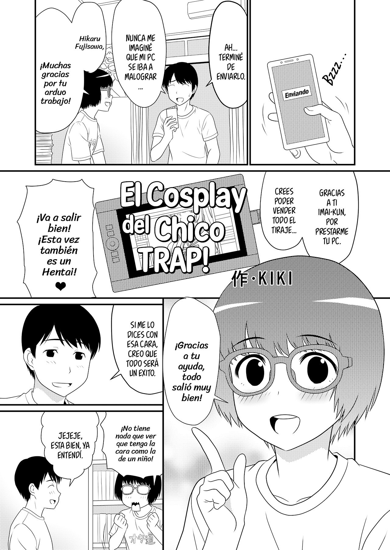 El Cosplay del chico Trap - 1