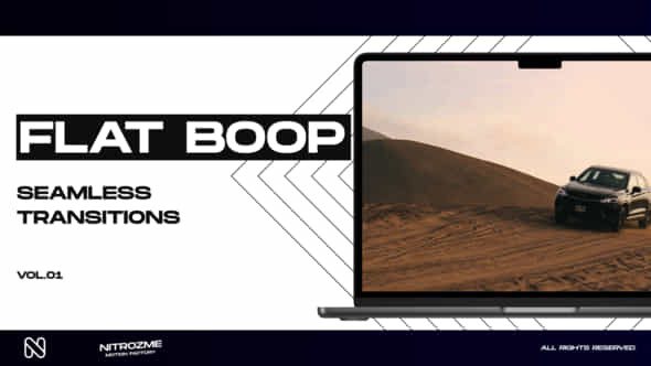Flat Boop Transitions - VideoHive 47616803