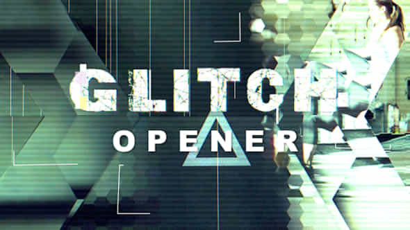 Hexagon Glitch Opener - VideoHive 21270628