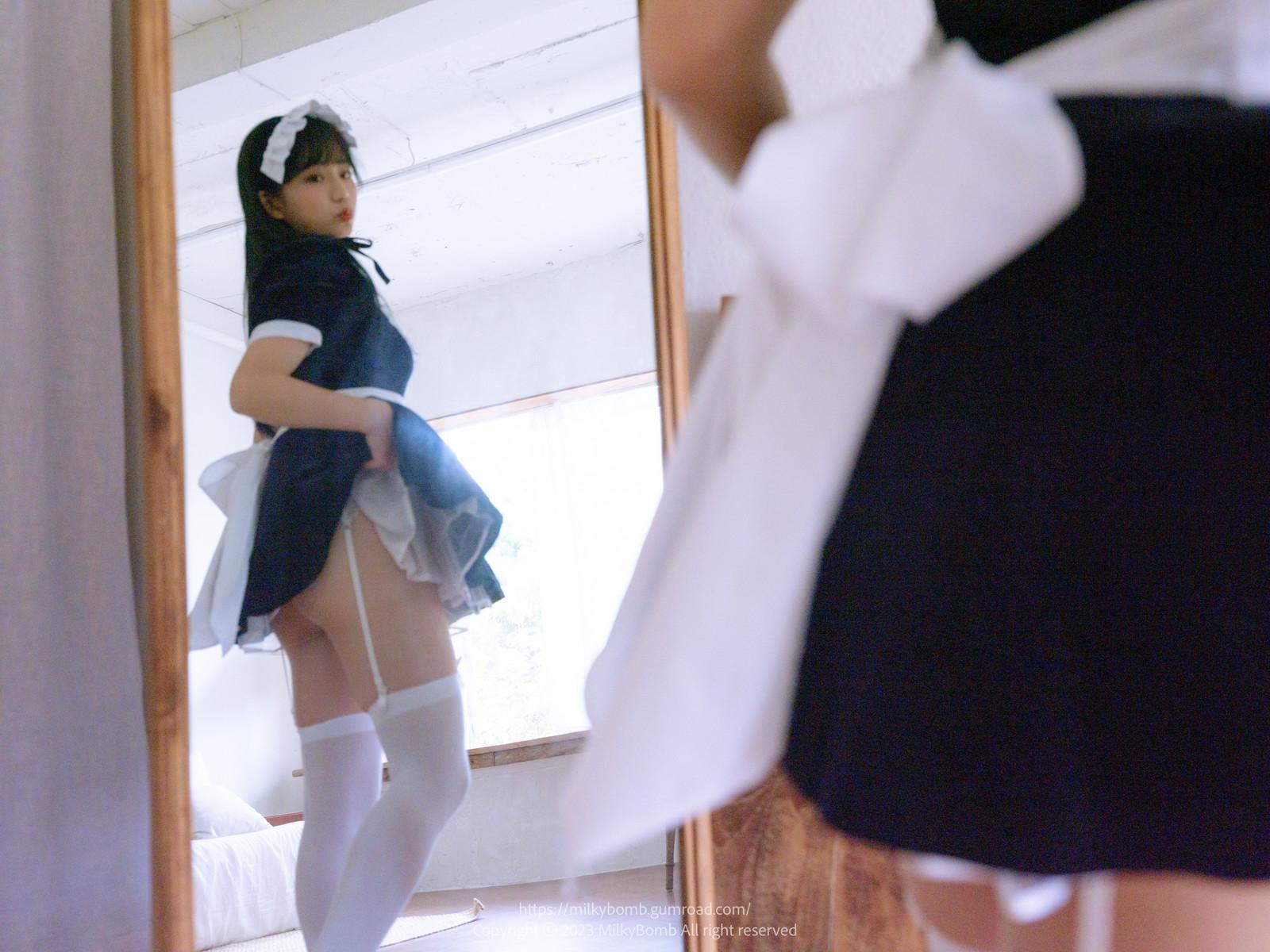 Yui 유이, [MilkyBomb] Maid Set.01(7)