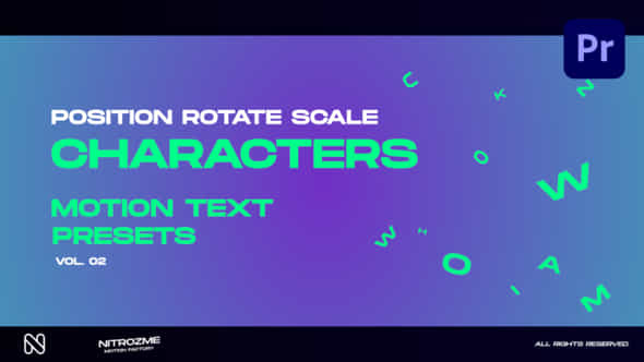 Characters Motion Text - VideoHive 45890387