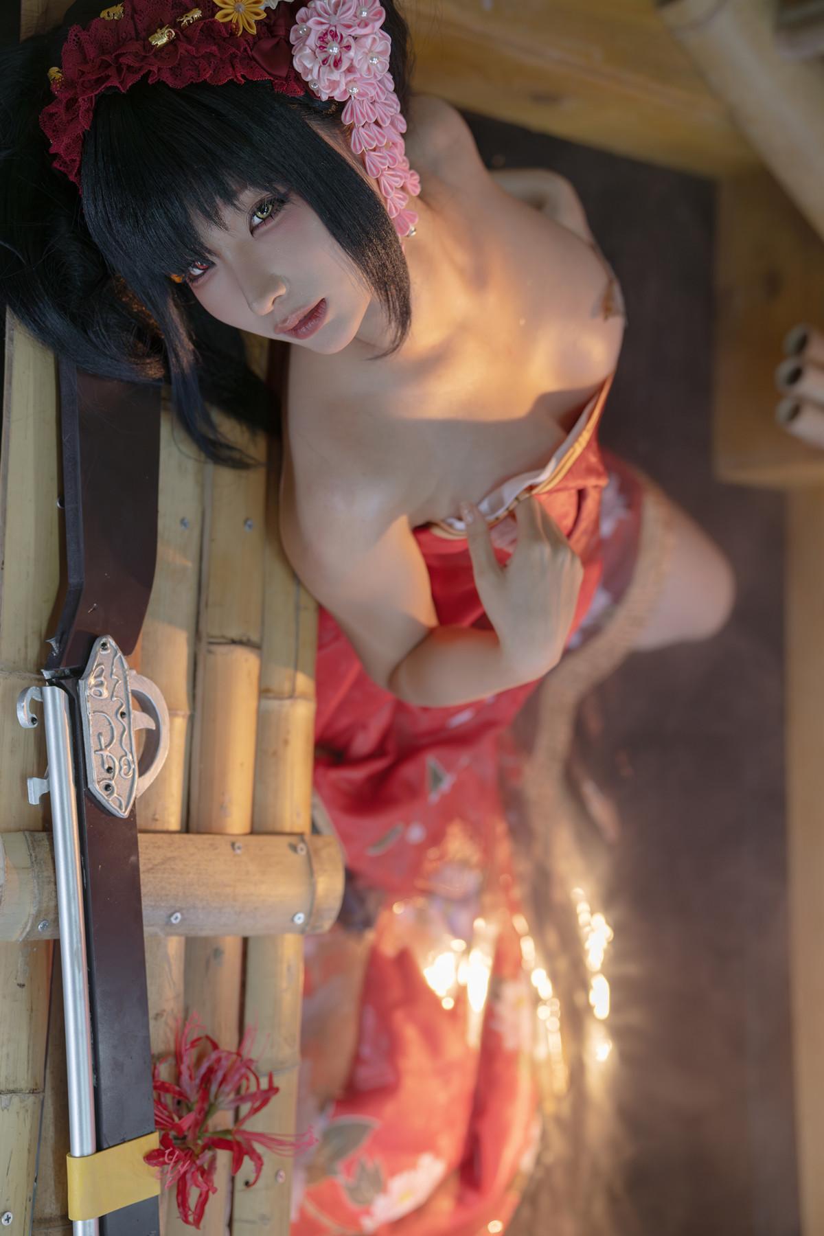 Cosplay 蠢沫沫Chunmomo 狂三和服 Kurumi Set.03(49)