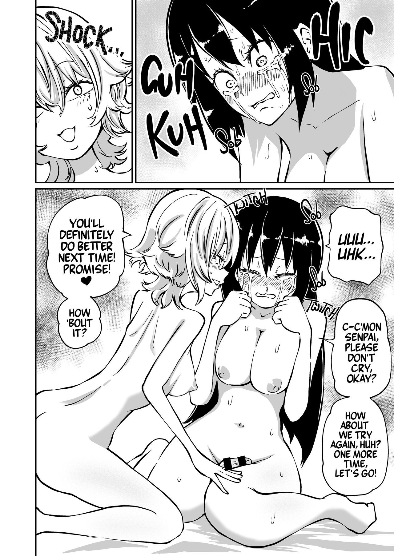 [Mikenekohanten (Sakamoto KAFKA)] Doutei Futanari Senpai Bitch Kouhai no Amaama Fudeoroshi  Virgin Futanari Gets Cherry Popped by Her Slutty Junior [English] [Mr_Person Translation] [Digital]