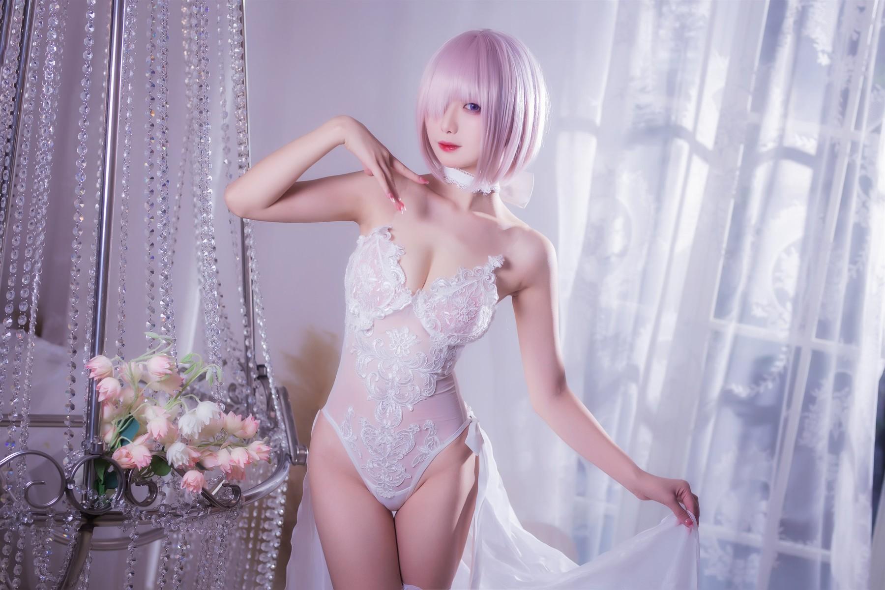 Cosplay 封疆疆 婚纱玛修 Wedding Dress(6)