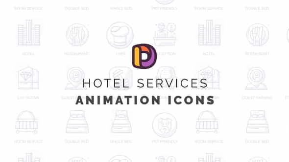 Hotel services - Animation Icons - VideoHive 32812451