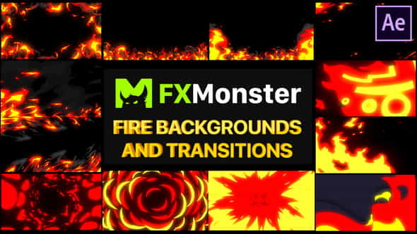 Fire Backgrounds And Transitions | - VideoHive 26520944