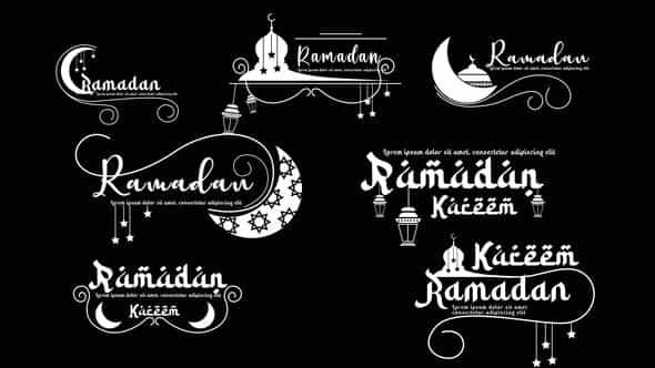 Ramadan Titles - VideoHive 43646244
