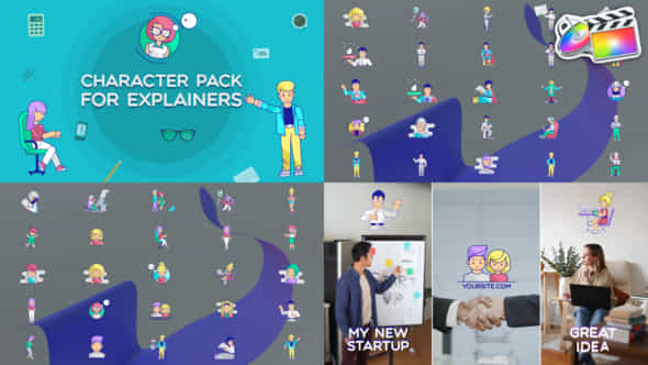 Characters Pack For Explainers For Fcpx - VideoHive 51014061