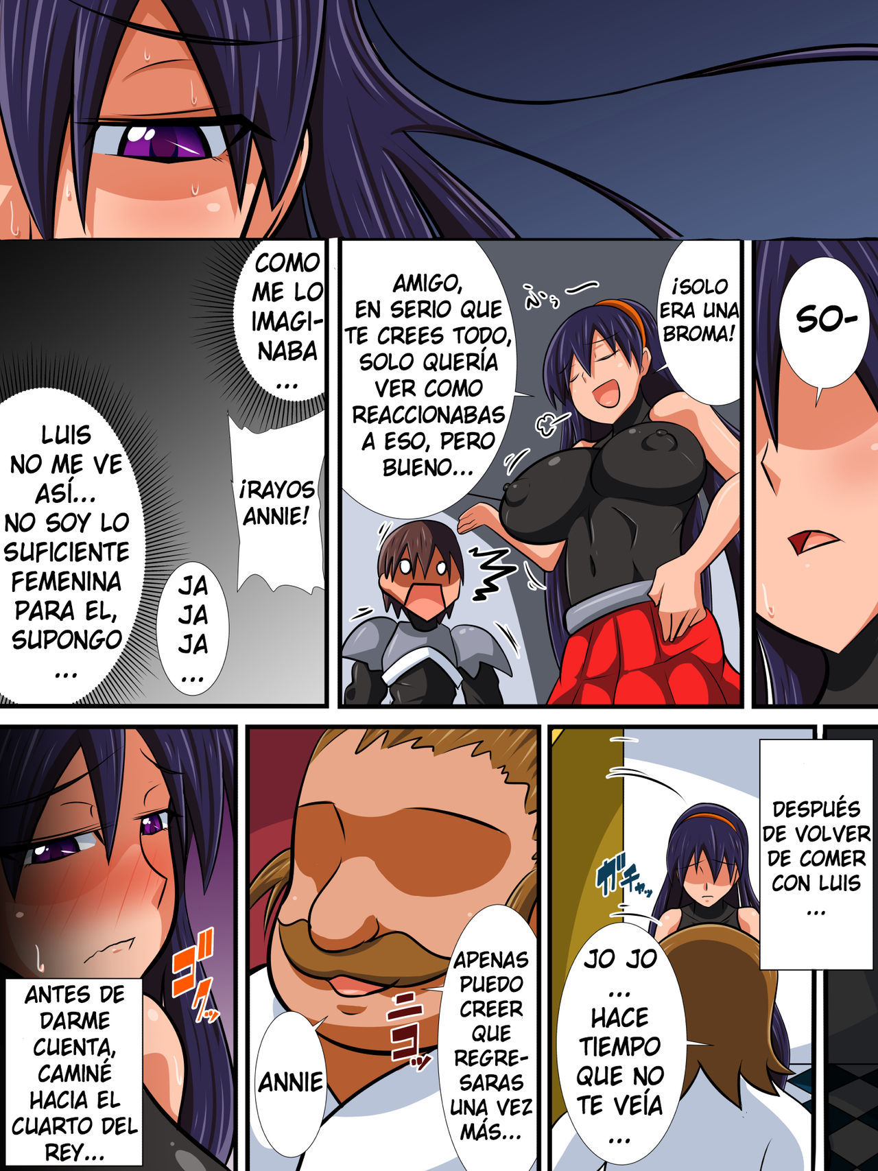 [Haneinu] Osananajimi no Onna Kishi ga Oujo ni Naru Made Kouhen [Spanish] [Yumrod]