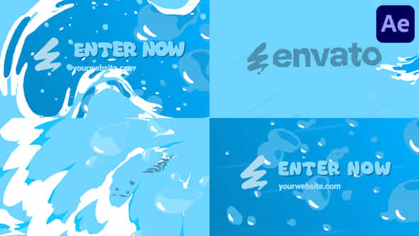 Liquid Sea Bubbles Logo For After Effects - VideoHive 58914438