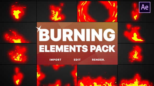Burning Elements | After Effects - VideoHive 26404754