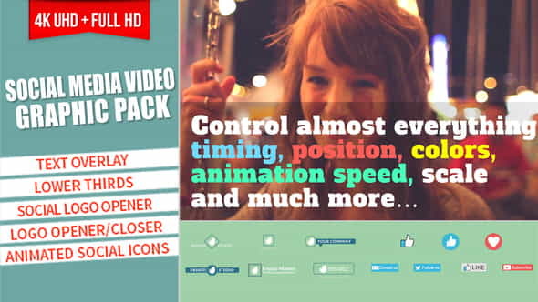 Social Media Video Graphic Pack - VideoHive 19300014