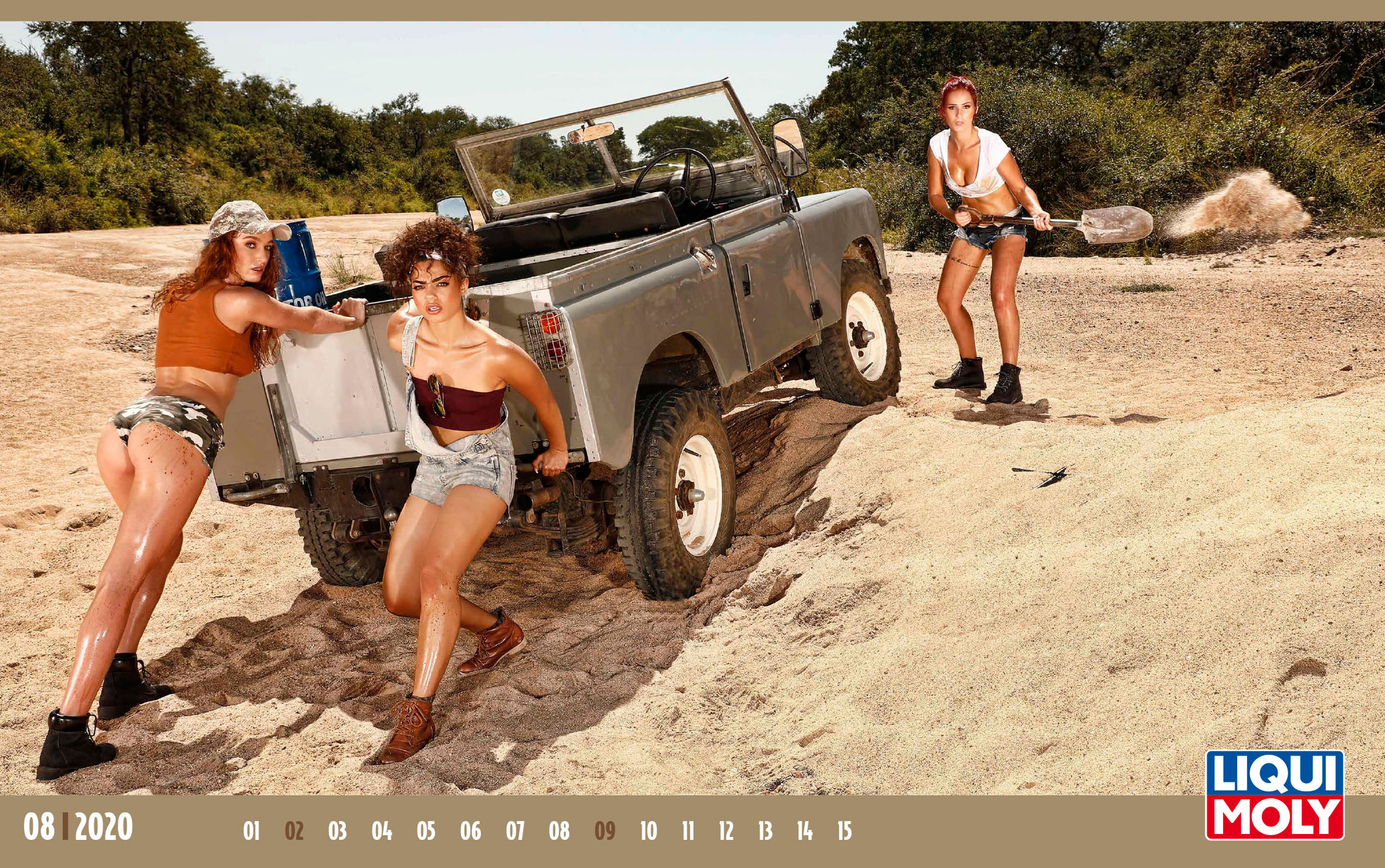Liqui Moly 2020 Girls Calendar Календарь с девушками автоконцерна Liqui Moly, 2020 год / август-1