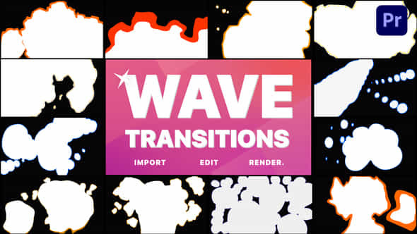 Wave Transitions - VideoHive 38637152
