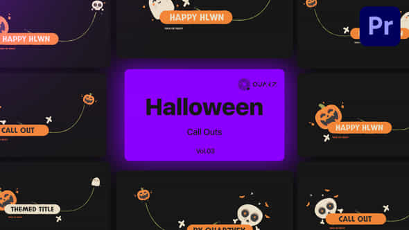 Halloween Call Outs - VideoHive 48439351