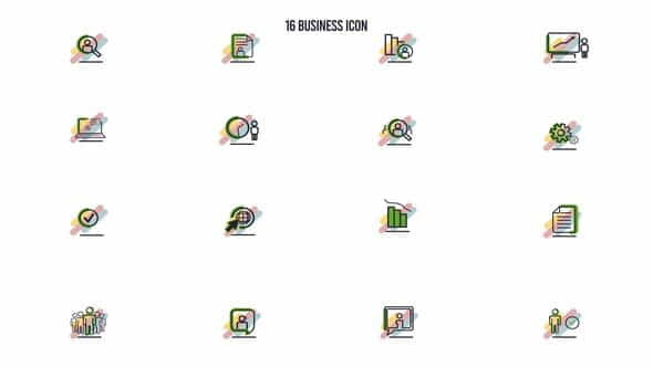 16 Business Icon - VideoHive 28842164