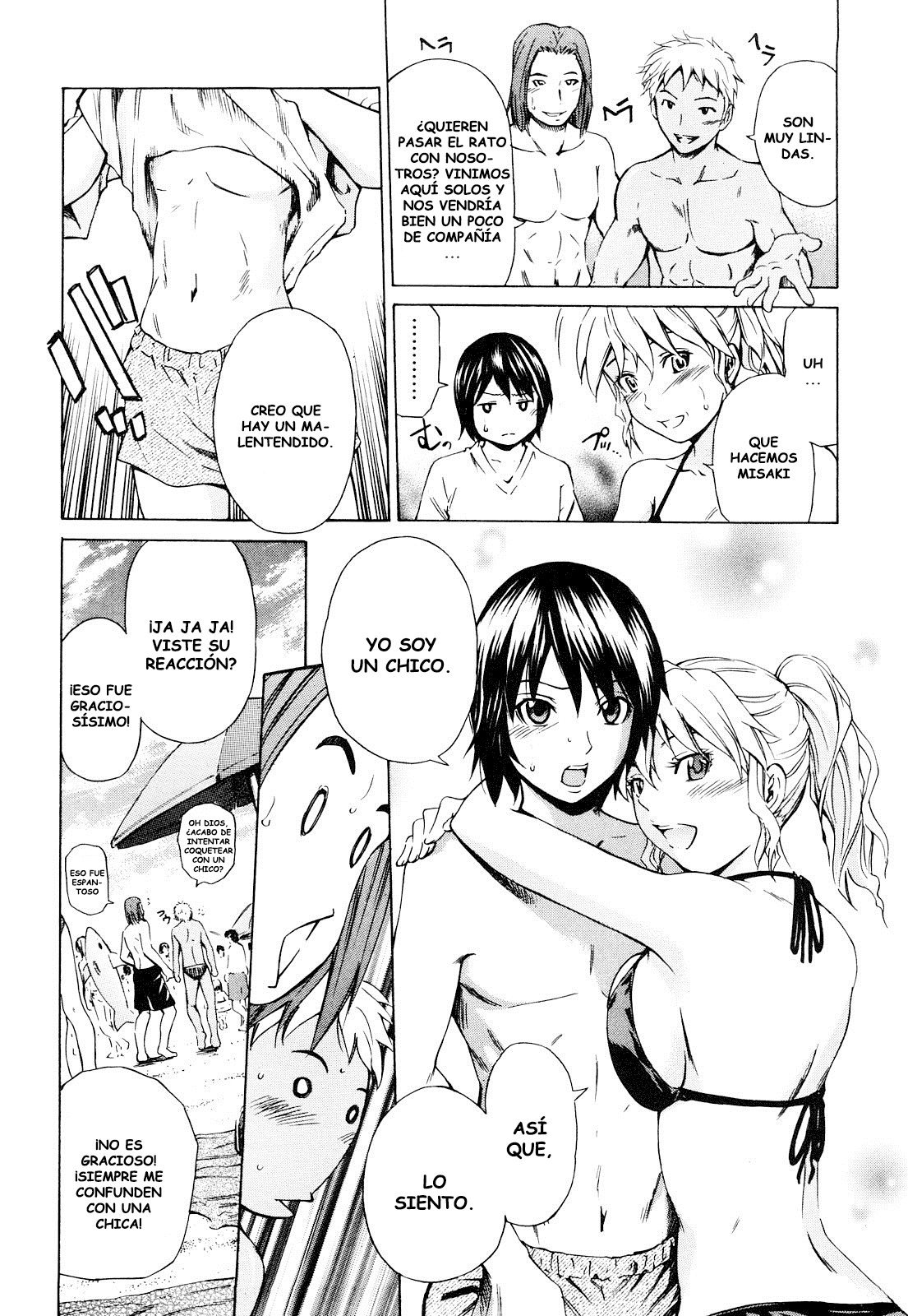 Mitsudaku Kanojo Cap 6 - A merced de las olas - 1