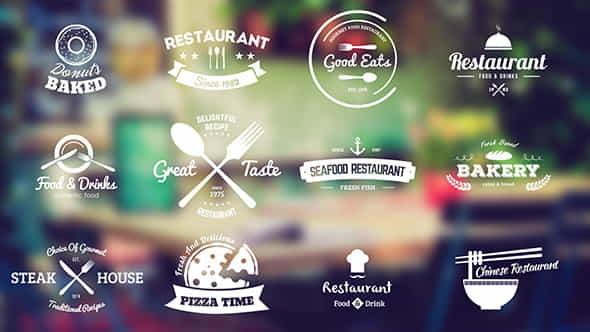 Restaurant And Food Shop Badges - VideoHive 11096585