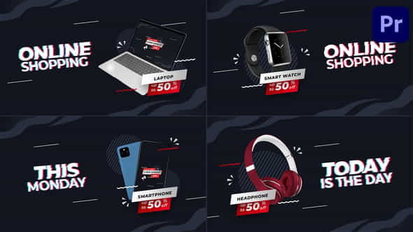 Cyber Monday Product Promo Mogrt - VideoHive 34557223