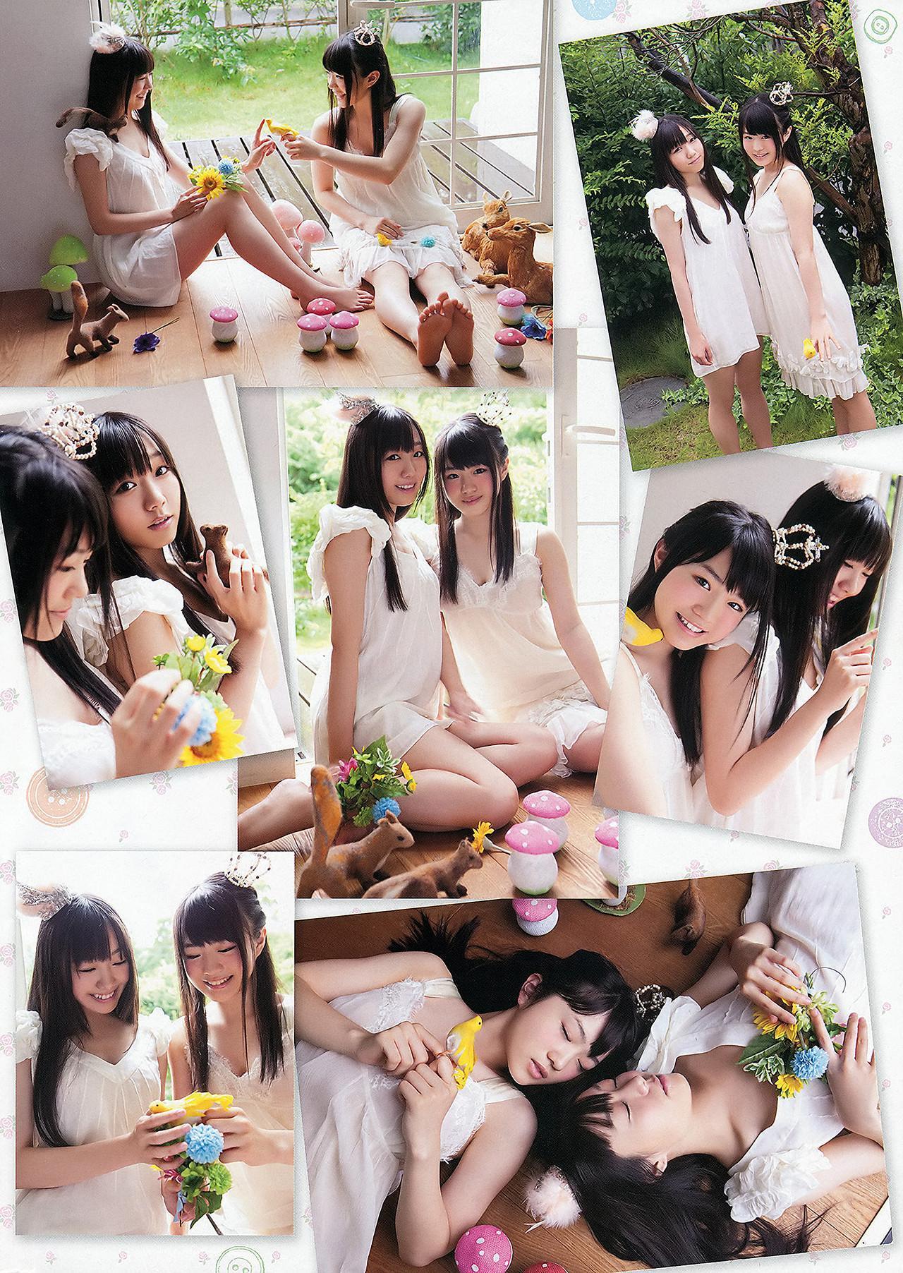 Rena Matsui 松井玲奈, Airi Furukawa 古川愛李, Shiori Ogiso 小木曽汐莉, Akari Suda 須田亜香里, Young Animal 2012 No.18 (ヤングアニマル 2012年18号)(21)