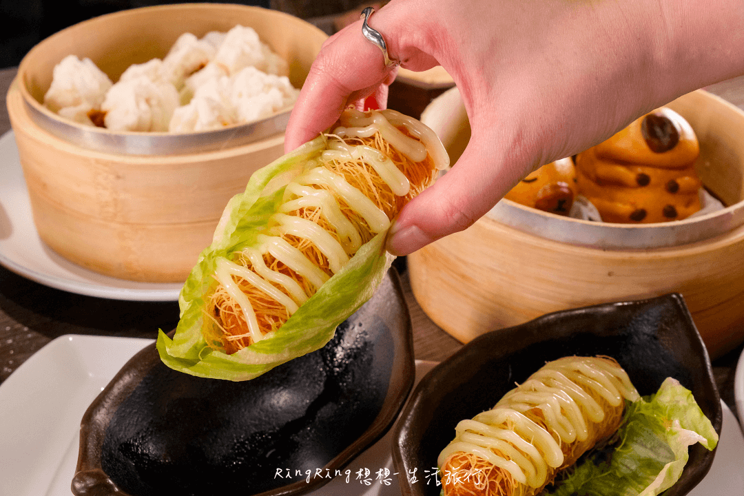 蒸鮮腸粉生菜龍鬚卷